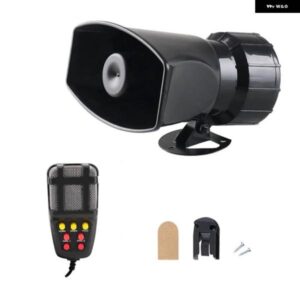 12V 7 サウンド 120DB ワイヤレス電子サイレン大音量ハザード警報火災サイレンホーンカーアクセサリー