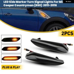 1ペア LED サイドフェンダー マーカーライト ウィンカーランプ ミニ R61 ペースマン R60 カントリーマン 10-17 63139802569 63139802570
