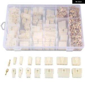 400個 6.3MM 1 2 3 4 6 8 9ピン 電気自動車ワイヤコネクタオスメスソケットプラグとピンヘッダ圧着ワイヤ端子