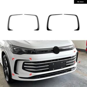 フロントバンパー リップスプリッター スポイラー フォグライト カナード トリム VW ティグアン MK3 車 外装 アクセサリー