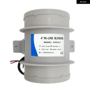 4インチ インライン送風機ボートビルジ送風機クールファンマリンキャビン換気 12V RV マリンアクセサリー