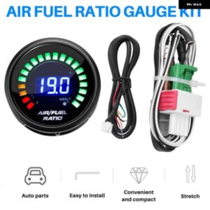 52MM 空燃比ゲージ LED デジタル ディスプレイ 狭帯域 O2 オキシセンサー カーゲージ 12V カーレーシングゲージ用