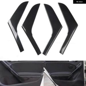 4ピース ステッカー ABS カーボン インテリア ドア アームレスト 装飾 カバー ゴルフ 6 MK6 2009-2013