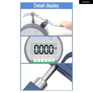 0.01MM 0-12.7MM 高精度デジタル厚さ計 IP54 防水 防塵 電子マイクロメータ