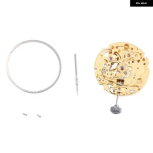 クォーツ時計ムーブメントの交換用 MIYOTA 82S5 ムーブメントアクセサリー時計リペアツールパーツゴールド