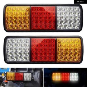 2個 12V 75 LED 防水 テールライト トラック RV バンバストレーラーライト信号インジケータブレーキストップ リバースライト