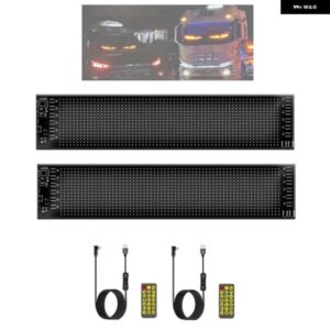 トラック LED アイライト 窓用のカラフルなアイランプ ソフト スクリーン プログラム可能な柔軟な LED スクリーン APP リモート