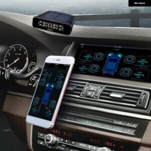 MALIDE 車ソーラー TPMS タイヤエア圧モニター アウター タイヤエア圧センサー スマートタイヤエア圧警報 システム