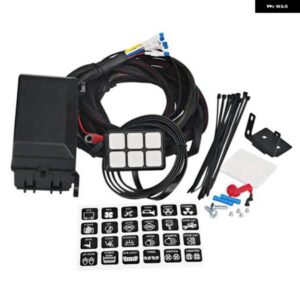 6 ギャング スイッチ パネル 電子リレー システム 回路 制御 ボックス ヒューズリレー ボックス 配線ハーネス 自動車 トラック ボートマリン