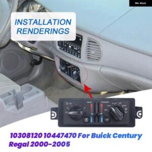 A/C ヒーター気候 制御 温度 10308120 10447470 ビュイックセンチュリーリーガル 2000-2005 レギュレータ W/デュアルエア