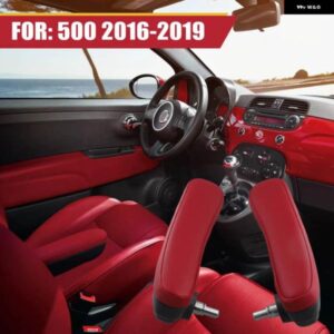 フロントインボード PU レザーシート アームレスト 6BV48KRLAA 6BV31KRLAA フィアット 500 2016-2019 カーアクセサリー