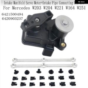 インテーク マニホールド サーボモーター+インテーク パイプ 接続ロッドキット メルセデス W203 W204 W221 W164 W251 6421500494 6420903237