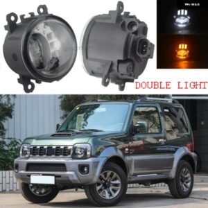 スズキ フロント バンパー フォグランプ デイタイム ランニングライト H11 12V ジムニー FJ クローズドオフロード車 1998-2014