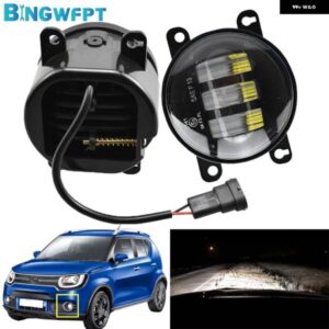スズキ LED 12V H11 フォグランプ アセンブリ フォグランプ アルミ イグニス II クローズドオフロード車 2003-2008 DRL