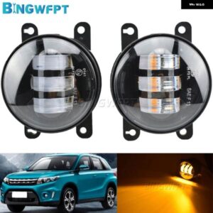 スズキ 2個 デイタイム ランニングライト フォグランプ アルミ VITARA 2015-18 LED 12V H11 フォグランプ アセンブリ