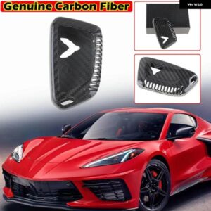 シボレー カーボンキー FOB カバー コルベット C8 スティングレイ Z06 Z51 2020-24 アンチスクラッチキーシェル車 ACCES