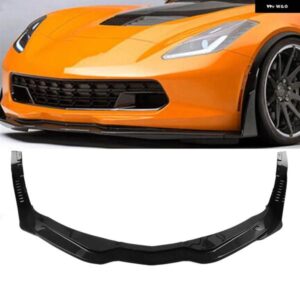 シボレー フロント バンパー スポイラー リップ コルベット C7 2014-2019 2ドアカーボンルック/グロスブラックアンダースプリッター