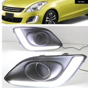 スズキ LED DRL フロント バンパー フォグランプ スイフト 2014-201 デイタイム ランニングランプドライブフェンダーサイドウィンカ