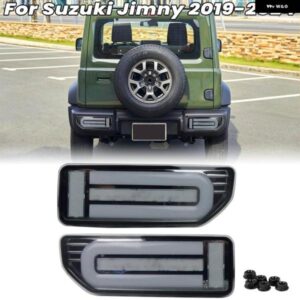 スズキ 1ペア LED テールライト ジムニー 2019-2024 リアライトと ウィンカーライト ストップブレーキ ライトリバースランプ ドライ