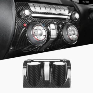 シボレー カマロ 2010-2015 インテリア カーボンセンター コンソール ダッシュボード 空調 CD ボタン パネル カバー トリム フレー