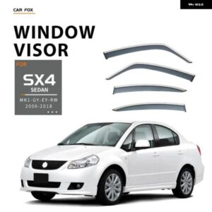 スズキ ウィンドウバイザー SX4 S-CROSS 06-2024 アクセサリーウェザーシールドウィンドレインガードアクセサリーブライトストリップ