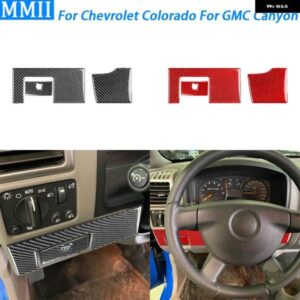 シボレー コロラド GMC キャニオン 2004-2012 カーボンドライバー ダッシュボード パネル トリム セットカー インテリア アクセサリ