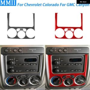 シボレー コロラド GMC キャニオン 2004-2012 カーボンセンター コンソール AC CD パネル カバー カー インテリア アクセサリ