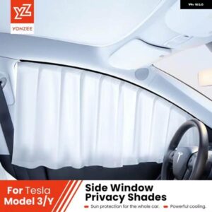 テスラ モデル3 Y ハイランド 氷結晶 サイドウィンドウ プライバシー トリム サンシェード フロント リア フロントガラス ブラインド カバー サンシェード