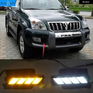 ESUSE LED DRL トヨタ ランドクルーザー プラド 120 GRJ120 TRJ120 FJ120 20032009 デイタイム ランニングライト フォグランプ E4付き