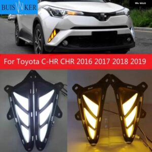 1セット LED DRL トヨタ C-HR CHR 2016-19 デイタイム ランニングライト リアテール バンパー フォグランプ ブレーキライト ハザード灯