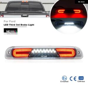 LEDサード ブレーキライト 1999-2016 フォード F250 F350 F450 F550 スーパーデューティ ハイ マウント ストロボストップ/ホワイトキャブカーゴルーフキット