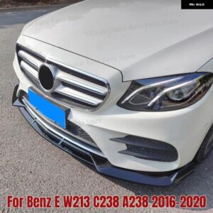 デコレーション スポイラー デフレクター ガード フロント バンパー リップ チン メルセデス W213 C238 A238 ベンツ E 2016-20 チューニング トリム