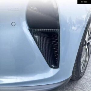 NIO ET5 EVアクセサリー カーボンABS製 フロント バンパー サイドエアインテークベント アウトレット カバー プロテクター トリム ステッカー スタイリング