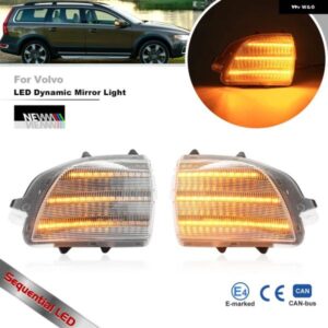 シーケンシャルLEDサイドミラー ウィンカー ボルボ XC70 MK3 2008-2016 XC90 MK1 LCI 2007-2014 ダイナミックウィンカー インジケーター ランプ