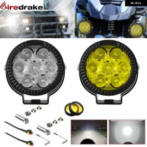 4.5インチ LED ラウンドワークライト 240W 超高輝度 車用ワークライト 25000LM 6000K オフロード 4X4 トラック SUV 防水 ワークライト 9-30V