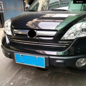 ホンダ CRV CR-V 2007 2008 2009 4個 ステンレス フロント グリル アラウンド トリム レーシング グリル トリム