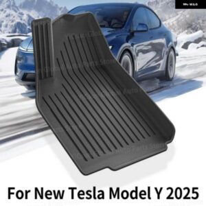 テスラ モデルY 5人乗り 2025年発売以降 ジュニパー TPE フロアマット カーゴライナー トランク マット バックレスト パッド ブラック