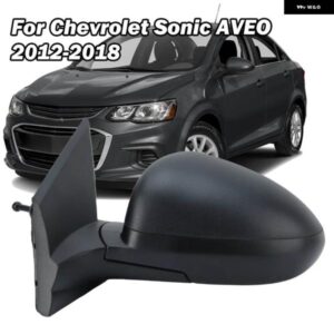 サイドミラー アセンブリ シボレー ソニック アベオ 2012 2014 2015-2018 テクスチャードブラック 手動 折りたたみ ドアミラー カーアクセサリー