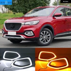 バンパー ヘッドライト MG HS デイタイム ライト20182020Y DRLカーアクセサリーLED ヘッドランプ MG HS フォグランプ