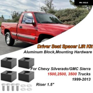 車用フロントシートライザー 1.5インチ スペーサー リフトキット シボレー シルバラード / GMC シエラ 1999-2013