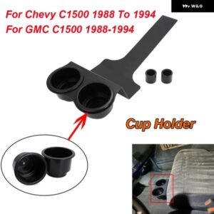 1個 車用カップ ホルダー シボレー GMC C1500 1988-1992 1993 1994 フルベンチ スプリットベンチ ブラック 車内アクセサリー
