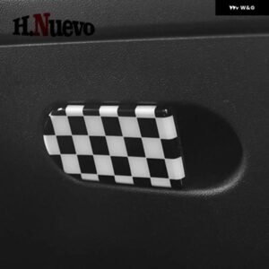 カー スタイリング 車用 グローブ ボックス ハンドル 装飾 収納 ボックス カバー ステッカー ミニ クーパー S カントリーマン J01 J05 U25 F65 F66