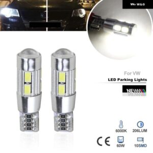 2X CANバス カーウェッジライト W5W T10 LED オートランプ バルブ VW パサート B6 2010