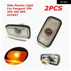2個 12V 55W サイド マーカーライト インジケーター プジョー 406 306 106 806 エキスパートパートナー サイド インジケーター リピーターライトランプ