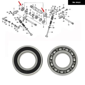 2PC カムシャフト ベアリング 91002-MN1-671 91003-KF0-008 カムシャフト ベアリング ホンダ スポーツラックス 400 TRX400EX 2X4 TRX400X XR400R