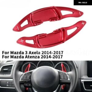2個 アルミ シフト パドルエクステンション ステアリングホイール シフト パドル マツダ 3 アクセラ 2014-2017 マツダ アテンザ 2014-2017