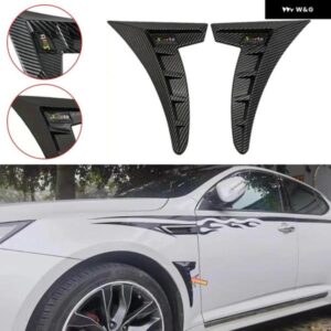 2枚車 スタイリング フロントフェンダー ステッカー サイドエアフロー吸気口エアウィングカバー トリム ほとんど車 装飾