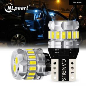 2個 T10 W5W LED CANBUS 194 168 ウェッジ 6500K ホワイト 車内灯 T10 18 SMD 4014 チップ 12V クリアランスライト