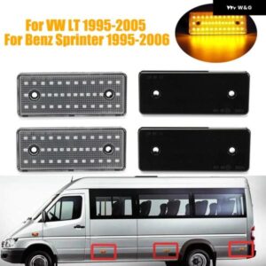 2X/6X サイド マーカーライト ウィンカーライト ダイナミック LED アンバー リピーター パネル ランプ VW LT 1995-2005 ベンツ スプリンター 1995-2006