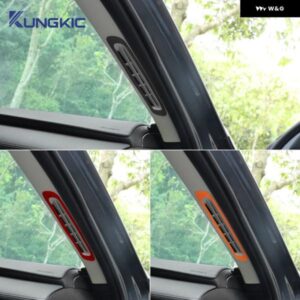 2PCS トップスエード トリム LHD RHD ステッカー マツダ 3 アクセラ CX30 CX-30 2019 - 24 2025 車 Aピラー エア アウトレット